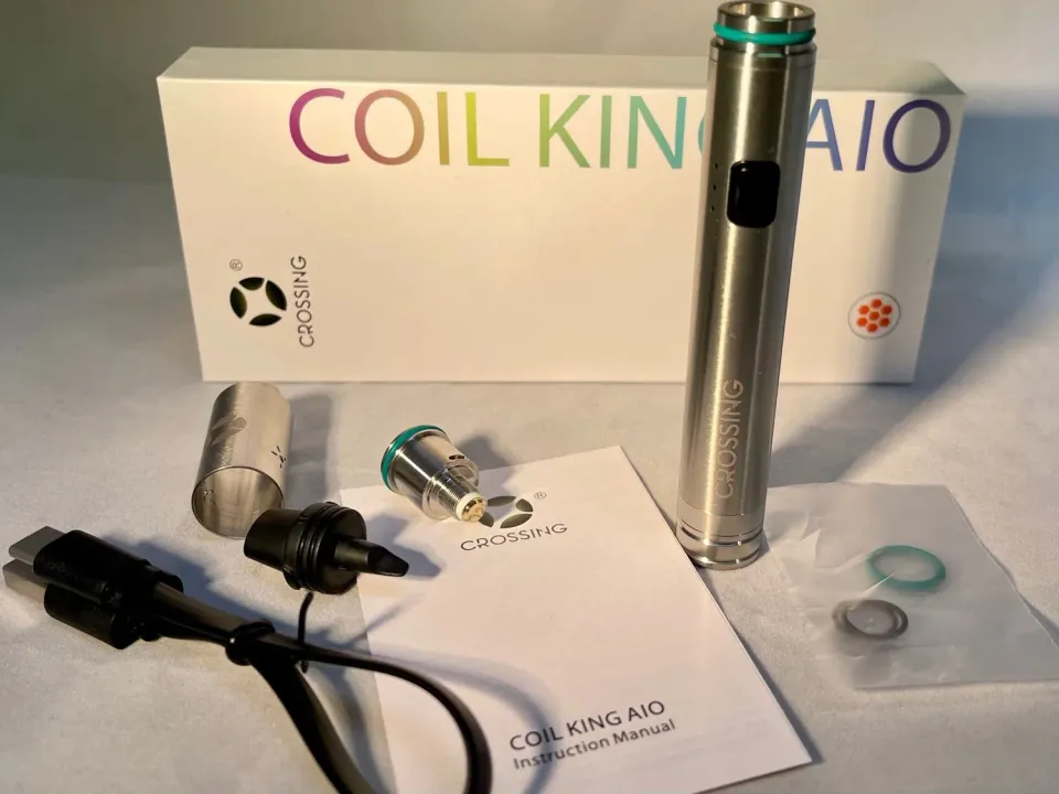 Divine Tribe AIO Coil King wax pen RVS diffuser zwart