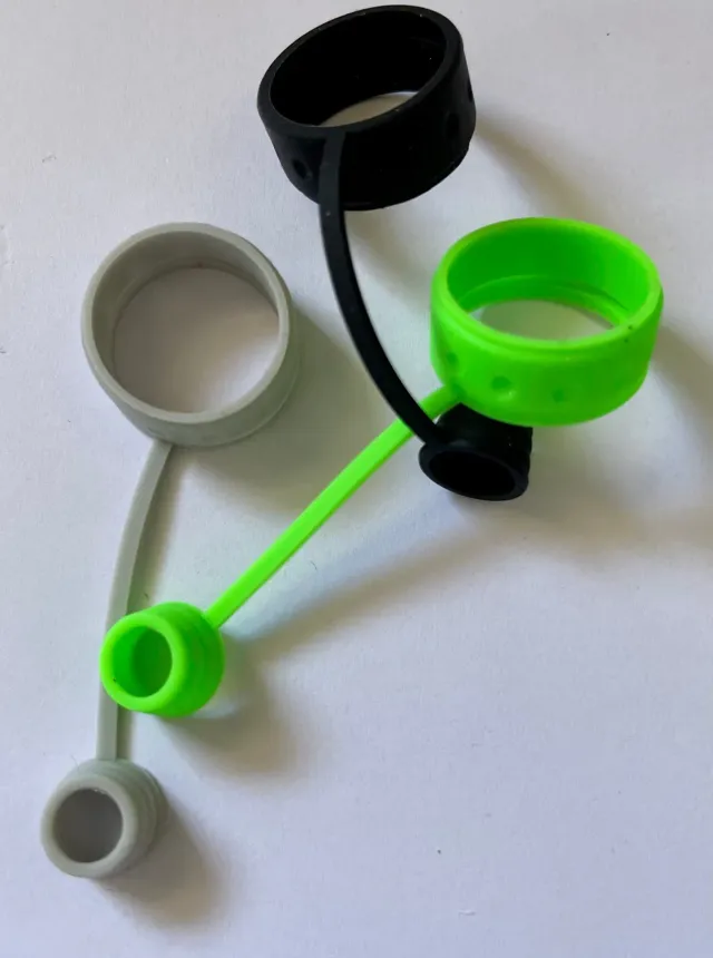 Divine Tribe Core bubble carb cap siliconen tethers groen zwart 2-pack