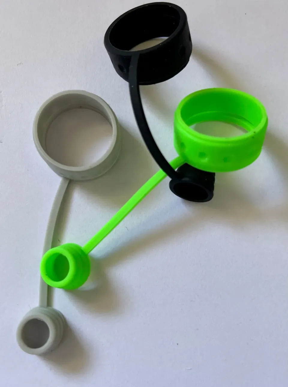 Divine Tribe Core bubble carb cap siliconen tethers groen zwart 2-pack