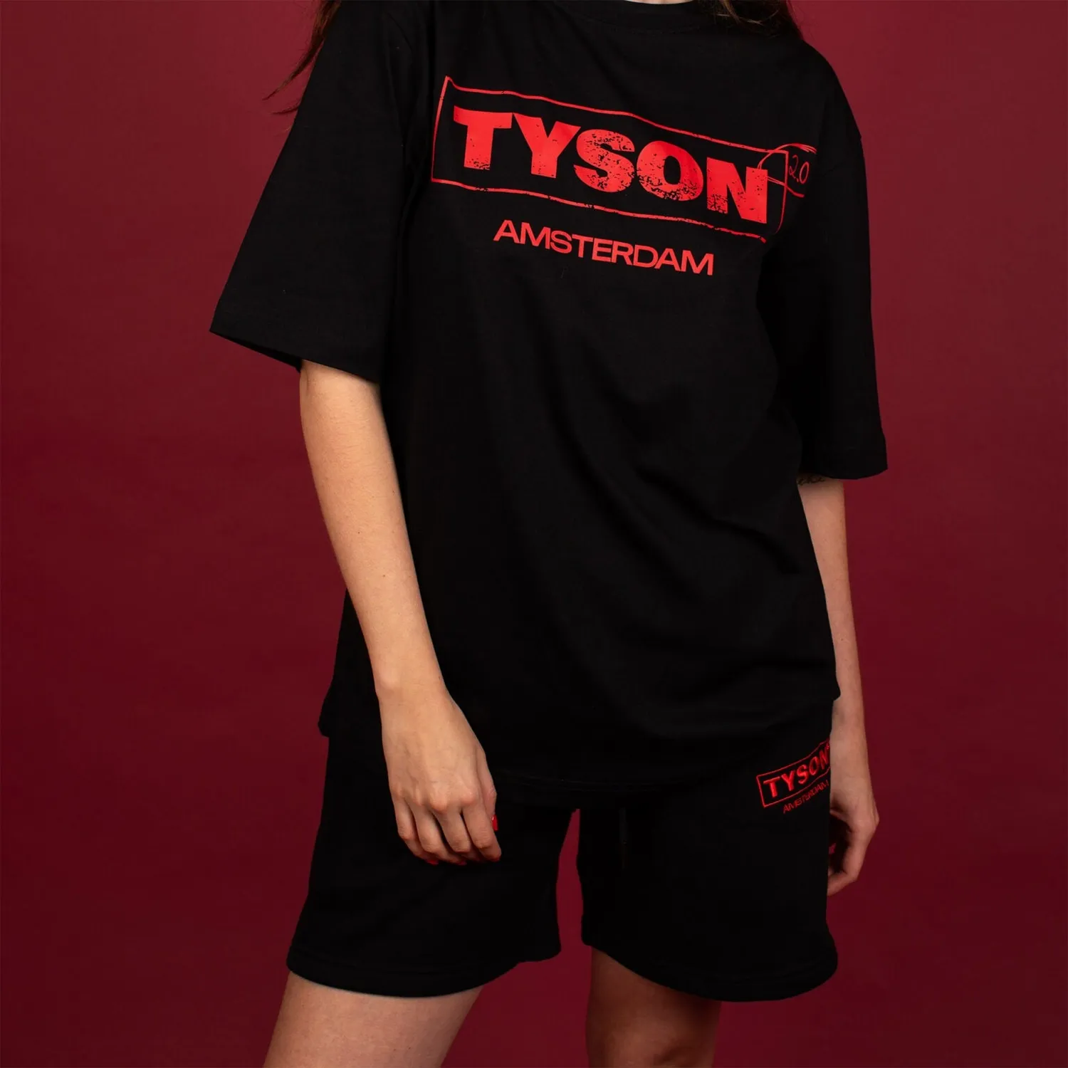 Tyson 2.0 Shorts korte broek zwart katoen unisex